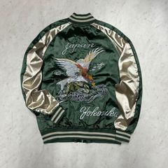 限定1枚！参丸一サンマルイチ鶴梅蛙総刺繍リバーシブルスカジャン⑭