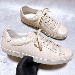 GUCCI グッチ GGエンボス メンズ スニーカー 24.5cm - メルカリ