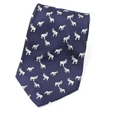 ハンティングワールド シルク ネクタイ 象柄 中古 Aランク HUNTINGのサムネイル