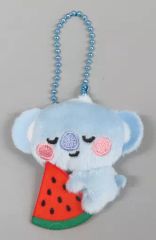[중고] 봉제인형 마스코트·봉제인형 배지 KOYA(아르엠) 트레이딩 봉제인형 키홀더 [BT21] TSUTAYA 한정