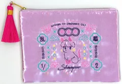 【中古】バッグ シャンプー(猫) サテンフラットポーチ ポップ柄 「らんま1/2×100円ショップ」