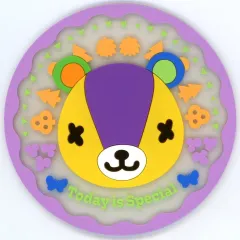 【中古】コースター パッチ 「フラットガシャポン どうぶつの森 クリアラバーコースター」