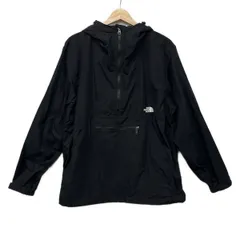 THE NORTH FACE(ノースフェイス) ブルゾン サイズM メンズ美品  コンパクトアノラック NP22333 黒 長袖/刺繍/プルオーバー/春/秋