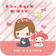 【中古】バッジ・ビンズ 釘崎野薔薇×マイメロディ 「呪術廻戦×サンリオキャラクターズ スクエア缶バッジ」