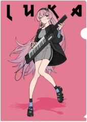 [중고] 클리어 파일 순음 루카 (밴드 ver. Art by tarou2) 신작 일러스트 A4 클리어 파일 [피아 프로 캐릭터]]