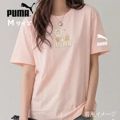 PUMA プーマ グラフィック Tシャツ 半袖 Mサイズ ピンク