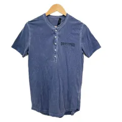 DSQUARED2(ディースクエアード) 半袖Tシャツ サイズM メンズ - ネイビー クルーネック/ダメージ加工/タグ取れかけ