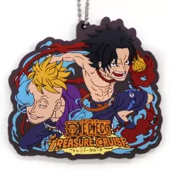【中古】雑貨 マルコ＆エース ラバーマスコット -トレジャークルーズ- 「一番くじ ワンピース with ONE PIECE TREASURE CRUISE Vol.2」 E賞