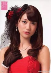 [중고] 포스터 (여성) 포스터 컬렉션 오시마 유코 (빨간 드레스 / 버스트 업) [이치 반 쿠지 AKB48 ~ 크리스마스 선물 ~] 구매자 특전
