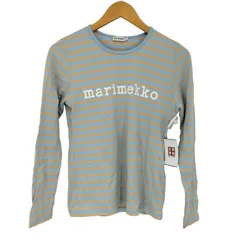 マリメッコ marimekko LOGO MARI ボーダーカットソー レディース  S