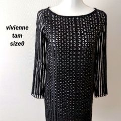 未使用】Vivienne tam メッシュノースリーブワンピース ゴールド 0