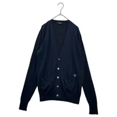 UNDERCOVERISM(アンダーカバイズム) 12AW GILAPPLE Patch V-neck Cardigan ギラップル ワッペン Vネック カーディガン J9902 2(S程度) ネイビー×チャコールグレーのサムネイル