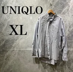 【美品】OLD UNIQLO オールドユニクロ 長袖シャツ メンズ XL ブルー