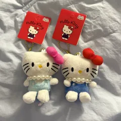 (新品) ハローキティ パールネックレス キーホルダー ぬいぐるみ セット