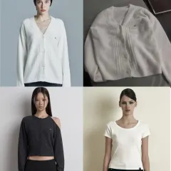 まとめ3点 シナジン ジョイ ニットカーディガン ショルダー スリット ニットカーディガン プレーン リップ ショート