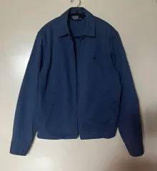 ポロ ラルフ ローレン コットン ワークジャケット ヴィンテージ / ブルゾン スイングトップ フレンチブルー