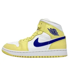 24.5 cm NIKE AIR JORDAN 1 MID LEMON WASH エア ジョーダン 1 ミッド イエロー ホワイト 白 ブルー 24.5cm ナイキ スニーカー レディース AJ1 U11384