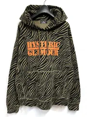 HYSTERIC GLAMOUR｜ヒステリックグラマー  ゼブラ柄 ロゴプリント プルオーバーパーカー