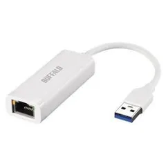 【新品・2営業日で発送】BUFFALO バッファロー LUA6-U3-AGTE-WH Giga USB3.2 Gen1対応 有線LANアダプターType-A対応(LUA6-U3-AGTE-WH)