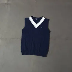 ポロ レディース クロケット ケーブル ニット ベスト L