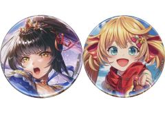 [중고] 배지 핀스 스노우 알리에타 56mm 캔 배지 2개 세트 [MAGIC 복권 퀴즈 RPG 마법사와 검은 고양이 위즈 12th ANNIVERSARY 복권] D-1상