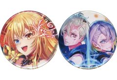 [중고] 배지 핀즈 빌레스 & 라슈리 리베타 56mm 캔 배지 2개 세트 [MAGIC 복권 퀴즈 RPG 마법사와 검은 고양이 위즈 12th ANNIVERSARY 복권] D-14상