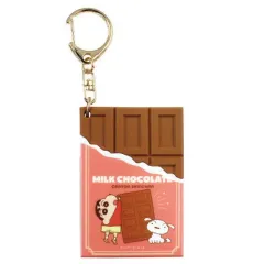 【中古】キーホルダー しんのすけ＆シロ(レッド) 「クレヨンしんちゃん シークレットチョコレートキーホルダー」