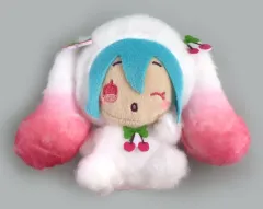 【中古】ぬいぐるみマスコット・ぬいぐるみバッジ 初音ミク(さくらんぼ) マスコット 桜Ver.(EX) 「初音ミク×シナモロール」