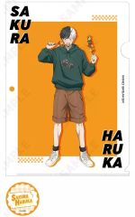 [중고] 클리어 파일 1. 사쿠라 하루카 A4 클리어 파일 & 스티커 세트 [WIND BREAKER]