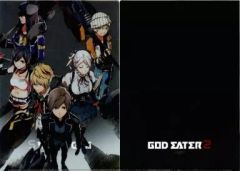 [중고] 클리어 파일 집합(6명/무기 보유) A4 클리어 파일 B [GOD EATER2] 갓 이터 카페 & 다이닝