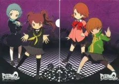 【中古】クリアファイル [単品] 山岸風花＆久慈川りせ/里中千枝＆岳羽ゆかり(ビジュアル) A4クリアファイル 「3DSソフト ペルソナQ シャドウ オブ ザ ラビリンス」 エビテン購入特典