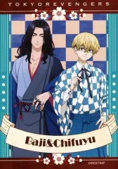 【中古】キャラカード 場地圭介＆松野千冬 ブロマイド 「東京リベンジャーズ アタリつき!ブロマイド レトロモダン」