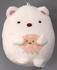 [중고] 열쇠 고리 Shirokuma Sumiko와 Umiko 볼 체인이있는 꽤 봉제 인형 [Sumiko Gurashi]