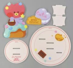 [중고]아크릴스탠드·아크릴 패널 TATA(부이) 티 파티아크릴스탠드[BT21 minini 행복 캔 배지 Sweetie] F상