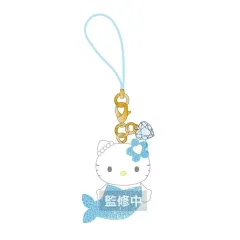 【中古】ストラップ マーメイド(グリッターブルー) 「サンリオキャラクターズ ハローキティ トレーディングマスコットストラップ3」