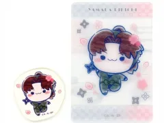 【中古】グッズセット 山田利吉 ステッカー＆クリアカードセット 「フリューくじ 忍たま乱太郎 ふんわり桜もちぴこの段」 ステッカー＆クリアカードセット賞