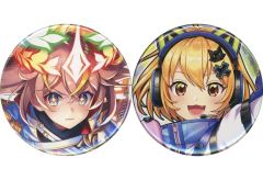 [중고] 배지 핀즈 아레스 찬 위즈 56mm 캔 배지 2개 세트 [MAGIC 복권 퀴즈 RPG 마법사와 검은 고양이 위즈 12th ANNIVERSARY 복권] D-16상