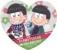 【中古】マグカップ・湯のみ おそ松＆チョロ松 オリジナルコースター 「おそ松さん×in emo cafe」 メニュー注文特典