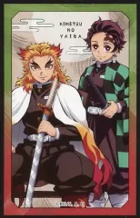 【中古】食玩 ステッカー・シール 竈門炭治郎＆煉獄杏寿郎/立ち絵 「鬼滅の刃 デコステッカー4 ガムつき」