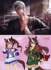 【中古】ポスター 両面A3ピンナップ(二つ折) シン/トウカイテイオー＆シンボリルドルフ 「恋と深空/ウマ娘プリティーダービー」 PASH! 2024年10月号綴じ込み付録