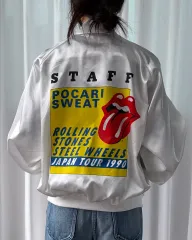 L ローリング ストーンズ x ポカリスエット 1990 日本 ツアー スタッフ ジャケット