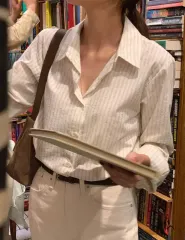 addmore ストライプ シャツ