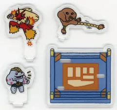 【中古】アクリルスタンド・アクリルパネル ゴーリキー＆サワムラー＆バシャーモ 「ポケットモンスター ミニアクリルスタンドコレクション とっくんちゅう」 ポケモンセンター限定