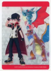 【中古】キャラカード レッド(25アニバーサリー)＆リザードン 「ポケットモンスター ポケモンマスターズEX×カラオケまねきねこ クリアカード」