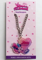 【中古】キーホルダー ミニーマウス＆猫(寝そべり) オリジナルチャーム 「ディズニー・パルパルーザ “ミニーのファンダーランド”」 東京ディズニーランド限定
