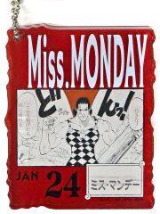[중고] 키홀더 JAN24. 미스 맨데이 아크릴 블록 매력 [이치 반 쿠지 원피스 ONE PIECE BASE SHOP 복권 366DAYS OF BIRTHDAYS(1~3월)] 아크릴 블록 매력상