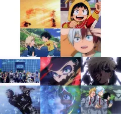 【中古】キャンバスボード・キャンバスアート 全10種セット キャンバス風ボード 「一番くじ 僕のヒーローアカデミア -紡がれる想い-」 H賞