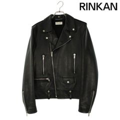 サンローランパリ  L01 484284 Y5YA2 クラシックモーターサイクルライダースレザージャケット メンズ 50
