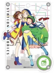 【中古】財布・パスケース(キャラクター) A.みろく＆ルナ＆メロ アクリルパスケース 「ステーションメモリーズ!」