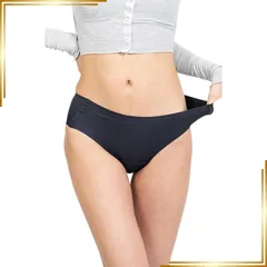 【新品】 [momoful] [おりもの吸水ショーツ] 毎日用 サニタリーパンツ 15ml 30ml デイリー履き ショーツ サニタリー シームレス 蒸れにくい 漏れづらい 下着 インナー レディース 防水 (S, 通常タイプ,ブラック1枚)